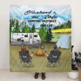 thumbnail image 1 of Custom personalized camping quilt blanket - Parents with Kids and Pets - Gift, 1 of 3