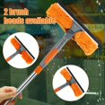 thumbnail image 3 of Kit de Limpieza de Ventanas Extendido 2 en 1, Limpiador de Vidrios de Doble Cara, Plumero, Trapeador, Herramientas de Limpieza de Ventanas Giratorias de 180°., 3 of 5