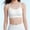 White, variant on Girls Sports Training Bra Kids Seamless Cotton Spaghetti Strap Dance Yoga Bralettes Crop Tops Everyday Bra, 9-15 Years
