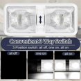 thumbnail image 5 of RV Lights Interior 12V Led 8W Ceiling Double Dome Light 600 Lumen Brightness Light Fixture for RV Trailer Boat Car, 5 of 5