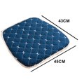 thumbnail image 2 of Cojín de asiento suave antideslizante, cojín de silla extraíble lavable, cojín para silla de cocina con lazos, 2 of 5