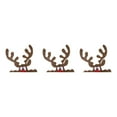 thumbnail image 2 of ZheElen Cute Easy To Apply Remove Christmas Window Stickers Wide Application Door Decal Big elk antlers 3Set, 2 of 6