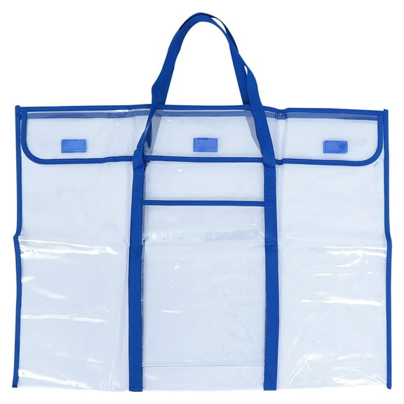 ifundom 1Pc Large Poster Bag Heavy Duty Bulletin Board Storage Bag Transparent Bag
