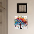 thumbnail image 3 of 10 Inch Wall Clock Battery Operated Silent Clock Decorative for Office, Kitchen, Outdoor, Living Room，Colorful Love Heart Tree Butterfly Picture, 3 of 4
