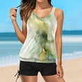 thumbnail image 2 of Tankini Women's Swimwear Set Two Piece Swimming Set Elegant Floral Printed Tank Tops with Swim Shorts Summer Beach Swimsuit for Womens, 2 of 4