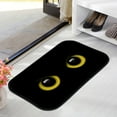 thumbnail image 3 of GZHJMY Bathroom Rugs Mats Non-Slip, Soft Microfiber Absorbent Bath Mats for Shower Bathtubs, Yellow Eyes Indoor Entrance Door Mats Bedroom Laundry 31”x20” Carpet Runner, 3 of 7