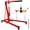 Red Folding Engine Hoist, variant on 2 Ton Engine Hoist 4400LBS Chrome Steel Nano-Electroplated High Load Capacity Cherry Picker for Automobile Repair Workshops, 9T Pneumatic Hydraulic Jack Shop Crane with Industrial Swivel Wheels