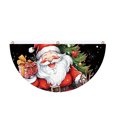 thumbnail image 2 of Christmas Fan Banners Santa Elementss Welcome Banners Highs Quality Fabric Fan Half Fan Styles For Outdoors Christmas Parties Great Decor, 2 of 6