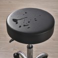 thumbnail image 1 of Funda de silla redonda de PU impermeable, funda de asiento de silla, funda de cojín de asiento/sentado de cuero para silla de comedor de hotel para el hogar, 1 of 6