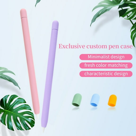 Xinyolin 1 Set Stylus Protective Case Ultra thin Anti fall Non slip Wear resistant Solid Color Full Soft Silicone Tablet Touch Pen Cover Sleeve for Apple Pencil 1