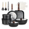 thumbnail image 1 of "Bateria De Cocina Ollas Y Sarten 20piezas Con Mango Extraíbe Malubero, Negro ", 1 of 5