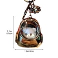 thumbnail image 3 of Keychain Cute Kawaii Anime Cool Keychains for Backpacks Space Keychains Metal Bear Schoolbag Night Light Keychain Pendant Ambient Light Keychain Catch Machine Gift, 3 of 6
