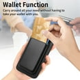 thumbnail image 6 of Allytech 2 in 1 Detachable Wallet Case for Samsung Galaxy A15, [Thin & Light] [Compatible with MagSafe] Luxury PU Leather Card Holder Soft Bumper Shockproof Anti-Scratch Magnetic Case, Black, 6 of 11