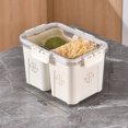 thumbnail image 1 of MORESEC Food Preservation Box Sealed Storage Tank For Cereals Large Storage Box Kitchen Food Storage Dry Fruit Tea Sealed Tank Deals of the Day Clearance Prime, white, 1 of 3