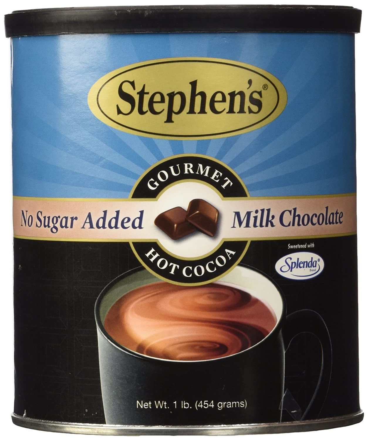 Stephens No Sugar Added Milk Chocolate Hot Cocoa, 16 oz (1-Pack)