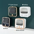 thumbnail image 2 of Wall-mounted Tissue Box Double-layer Paper Towel Dispenser Bathroom Self-Adhesive Toilet Paper Roll Holder Shower Facial Tissue Holder for Roll Toilet Paper Bathroom Waterproof Storage Box, 2 of 7