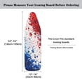 thumbnail image 5 of HELLHERO Red and Blue Ink Pattern Design Ironing Board Cover 3 Fasteners Replacement Elastic Edge Soft, 5 of 5