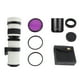 thumbnail image 2 of Super Camera MF Super Telephoto Zoom Lens f/8.3-16 420-800 mm T Monte + Filtros UV/Cpl/Fld Conjunto de Lentes de Teleconvertidor de UV/CPL/FLD + 2X 420-800 mm Lente, 2 of 7