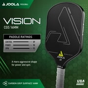 JOOLA Vision CGS 14mm Pickleball Paddle, Black, 7.8 oz.