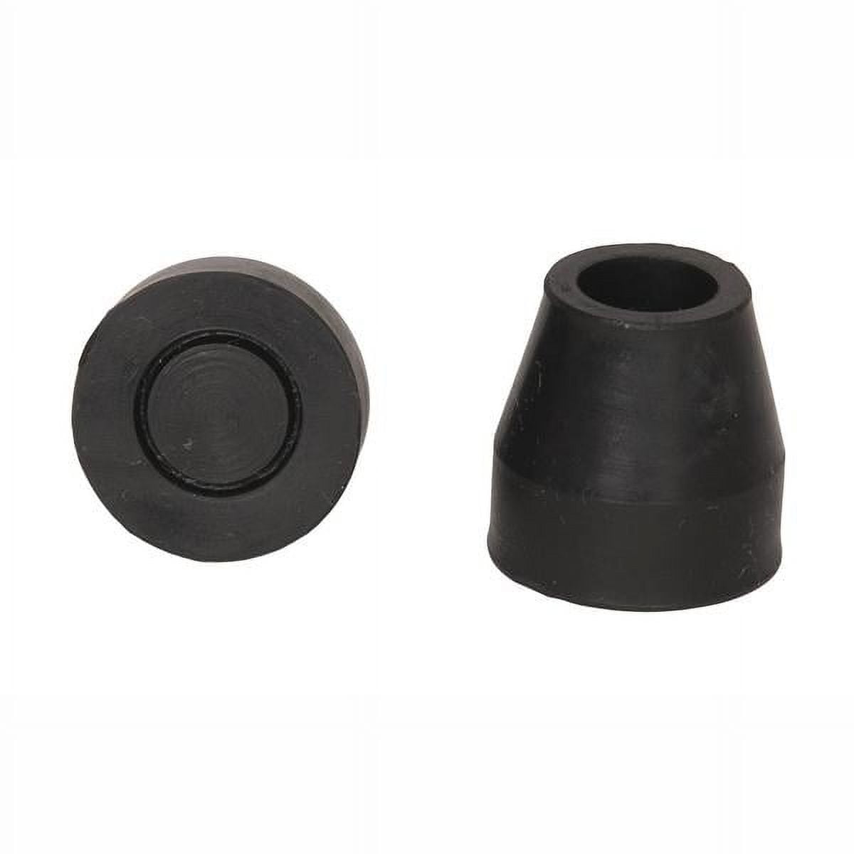 PCP Quad Cane Replacement Tips, Includes 4 per package, Black, 5/8 inch diameter