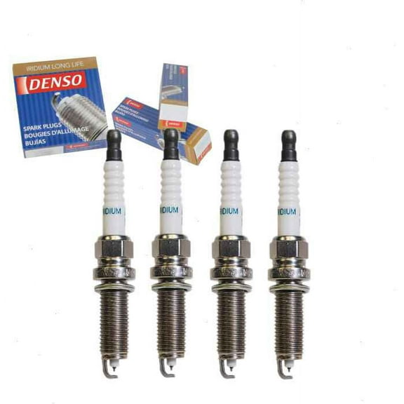 4 pc DENSO Iridium Long Life Spark Plugs compatible with Nissan Frontier 2.5L L4 2005-2016