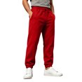 thumbnail image 2 of Mens Baggy Sweatpants Loose Fit Cotton Casual Comfy Stretch Wide Leg Sweat Pants with Pockets Red,S, 2 of 7