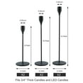 thumbnail image 3 of FSyueyun Set of 6 Matte Black Candle Holders for Taper Candles, Metal Table Mantel Decorative Candlestick Holders for Wedding, Dinning, Party, Fits 3/4 inch Thick Candle, 3 of 9