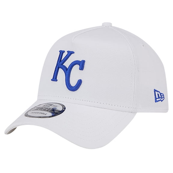 Men's New Era White Kansas City Royals TC A-Frame 9FORTY Adjustable Hat