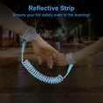 thumbnail image 5 of Toddler Wrist Leash for Kids Wrist Leash Toddler Harness with Unlock Child Leashes for Toddlers Reflective Strip Design-Blue（2 PCS)-Length of traction rope:4.9FT/1.5M, 5 of 6