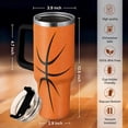 thumbnail image 3 of Vaso de baloncesto Sandjest de 40 onzas con asa, 3 of 7