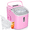 Pink, variant on Simzlife Countertop Ice Maker with Handle,Portable Ice Machine with Basket and Scoop, 9 Bullet Ice In 6 Mins, 26Lbs/24H, Self-Cleaning