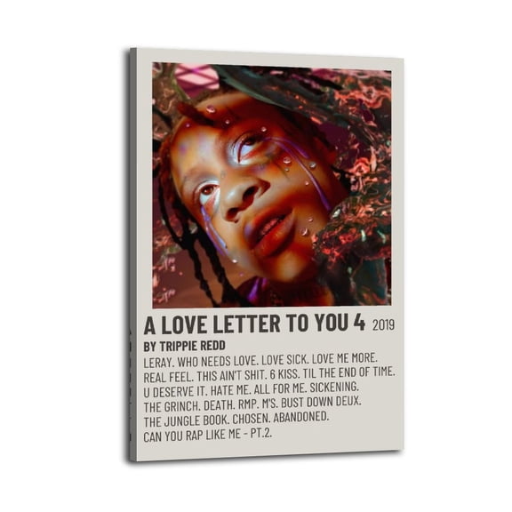 Trippie Redd A Love Letter to You 4 Poster Wall Art Decoration Painting Living Room Hanging Painting Youth Versatile Festival Gift Bedroom Decoration Fashion Poster