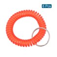 thumbnail image 3 of Unique Bargains Porte-Clés en Plastique Extensible avec Spirale, Rouge Clair 6 Pack, 3 of 5