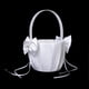 thumbnail image 2 of Canasta de Flores Blanco Satinado Moño Perla para Boda Fiesta SM SunniMix Cesta de niña de las flores, 2 of 8