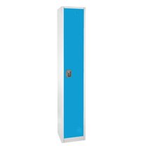 AdirOffice Steel Large 72" Metal Storage Locker - 2 Shelves, Blue