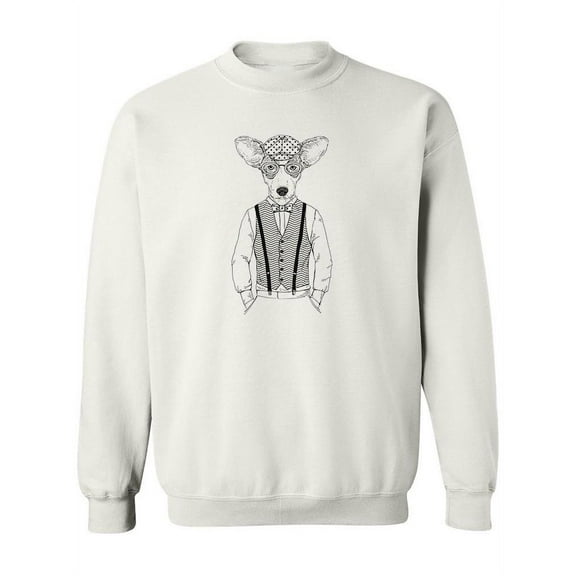 Trendy Doggy Sketch Sweatshirt Women -Image by Shutterstock, Female x-Large