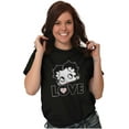 thumbnail image 5 of Betty Boop Love Cute Girly Cartoon Women's Graphic T Shirt Tees Brisco Brands S, 5 of 5