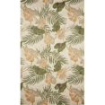 thumbnail image 1 of Liora Manne RVL71206612 Raviole 2066-12 Feuilles Tropicales Neutres 7,5 x 9,5 Pieds Tapis Touffetés à la Main, 1 of 1