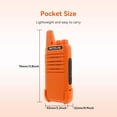 thumbnail image 4 of Radio bidireccional Retevis RT22 - Walkie Talkies de largo alcance, color naranja, 4 of 9