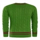 thumbnail image 3 of Suéter de Cuello en V para Hombre, Informal, de Punto , Ajustado, de Larga, para Otoño e Invierno. Verde M, 3 of 6