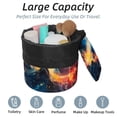 thumbnail image 2 of PhooArto Large Barrel Drawstring Makeup Bag, Galaxy Colorful Sky Travel Cosmetic Bag Portable Make Up Organizer Bag, 2 of 6