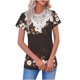 thumbnail image 1 of Tops de Manga Corta con Cuello en V para las Mujeres Blusa de Botón de Verano de Moda Casual de Ajuste Regular, 1 of 5