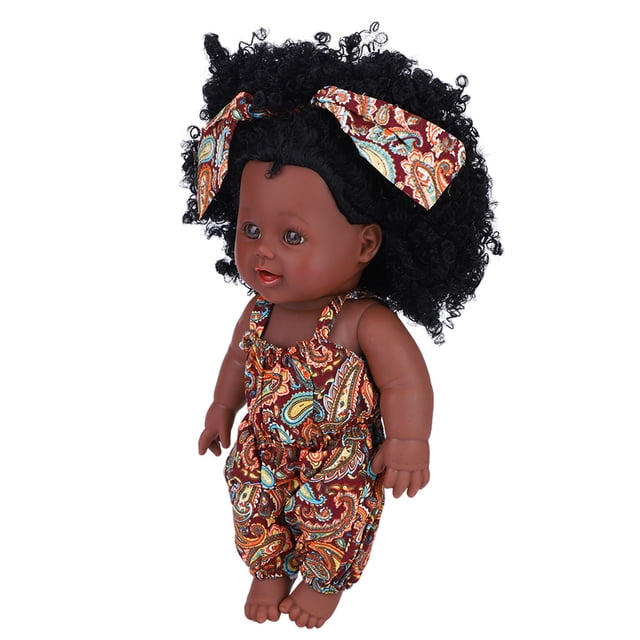 Muñeca bebé de vinilo suave con ropa, juguete de baño para dormir para recién nacido (mono floral amarillo)