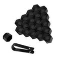 thumbnail image 4 of Kenally 20 piezas tapas de tuerca de rueda de coche cubierta de tornillo de cubo automático diseño de rosca perno llantas decoración Vehículos, repuestos y accesorios Mis 19mm Negro, 4 of 6
