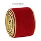 thumbnail image 3 of Velvet Wired Ribbon 2.5 Inch Khaki Crushed Velvet Christmas Ribbon For Gift Wrapping Christmas Tree Decoration Crafts Wreaths Supplies, 3 of 7