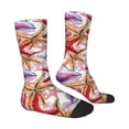 thumbnail image 4 of Yiaed Coral Reef Print Great elasticity Crew Socks Sports socks for Men and Women, 4 of 5