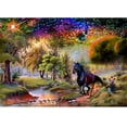 thumbnail image 2 of Pintura de diamante 5D Animal bosque diamante punto de cruz hogar bordado de cristal montado en la pared Sweethay HA000037-00B, 2 of 6