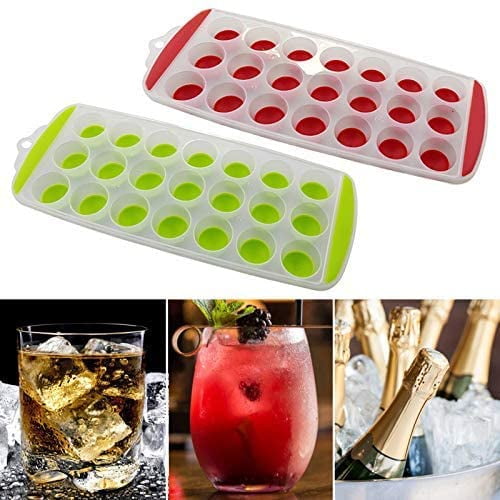 Red Silicone Cat Shaped Ice Cube Tray Jelly Maker Easy Pop Out 21