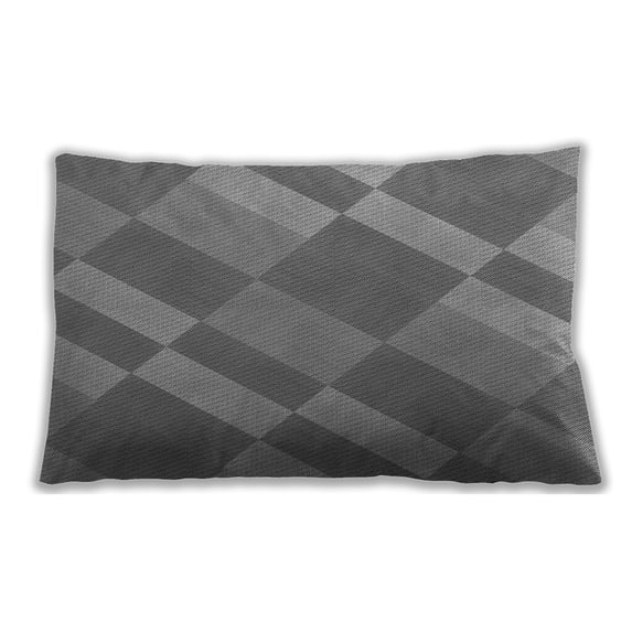 Ahgly Company Outdoor Rectangular Contemporary Lumbar Throw Pillow, 13 inch by 19 inch