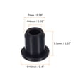 thumbnail image 2 of Unique Bargains Black Rubber Grommet 0.4 Inch OD 0.16 Inch ID, 10Pcs Seal Protection Cable Grommets Flexible Cable Pipe, 2 of 5